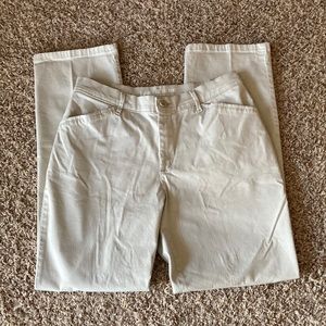 Size 8 Lee pants light cream